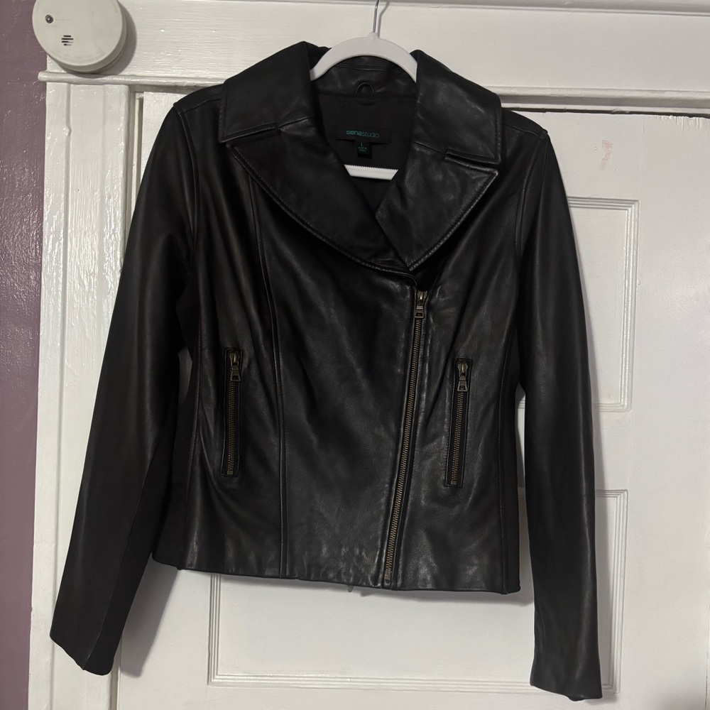 Siena Studio Black Leather Jacket